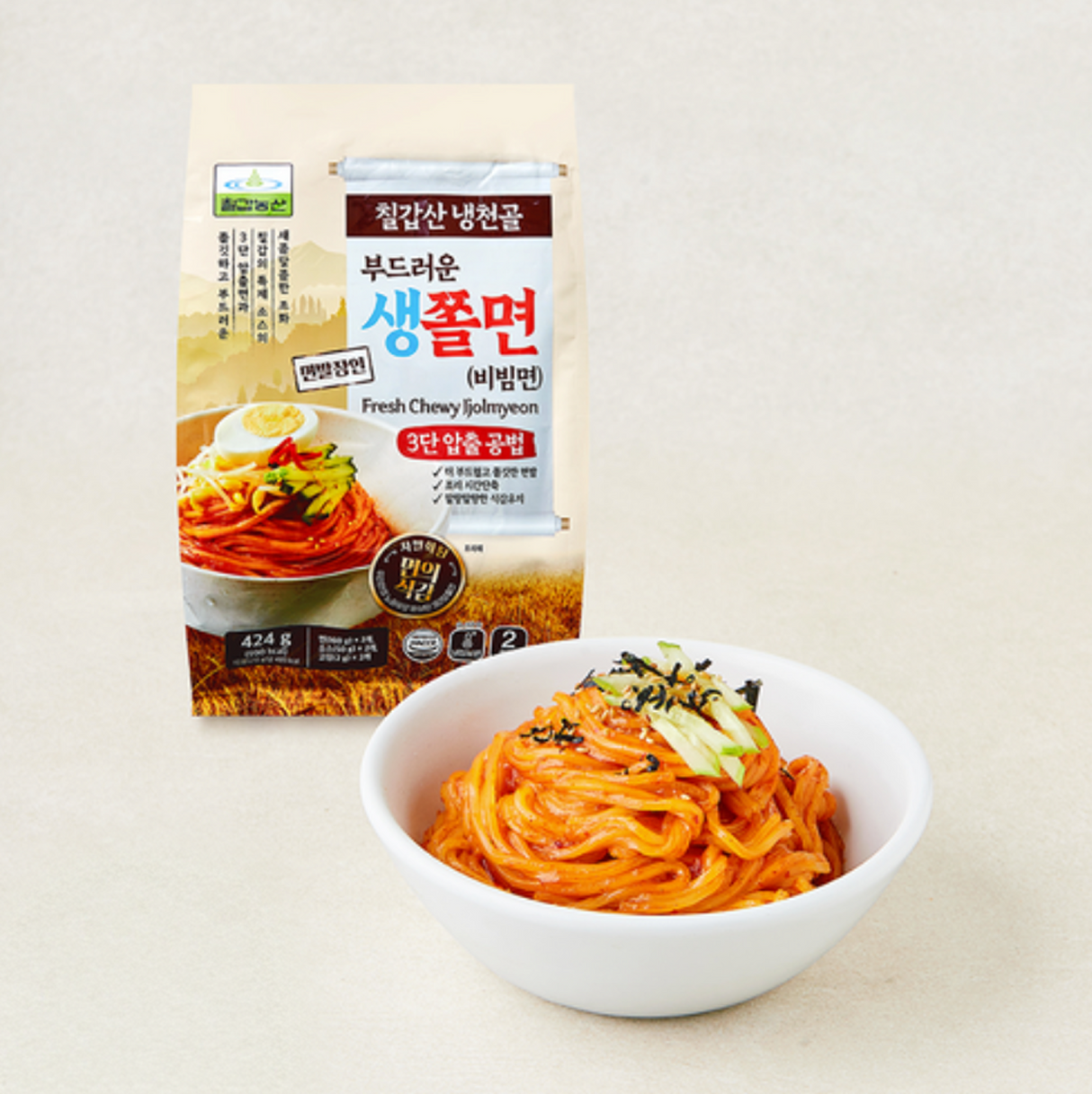 Cold Cheonggyeon Soft Spicy Noodles (2 Servings)