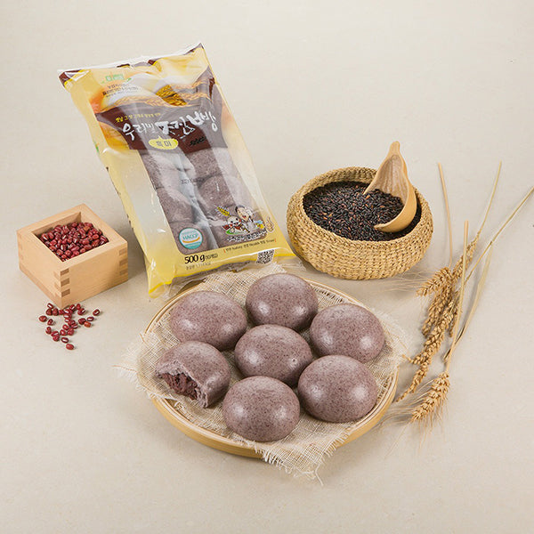Korean Black Rice Steamed Bun (500g)