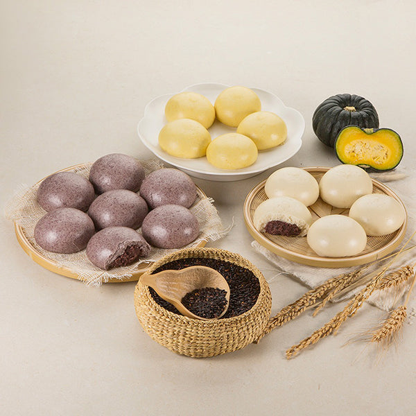 Three Color Anheung Steamed Bun (500g)