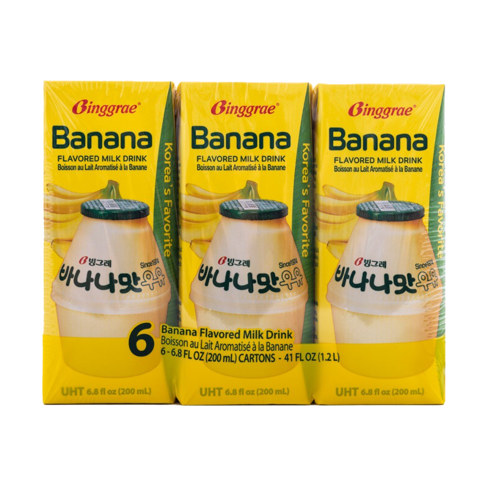 <Binggrae> Sữa chuối (200ml x 6)