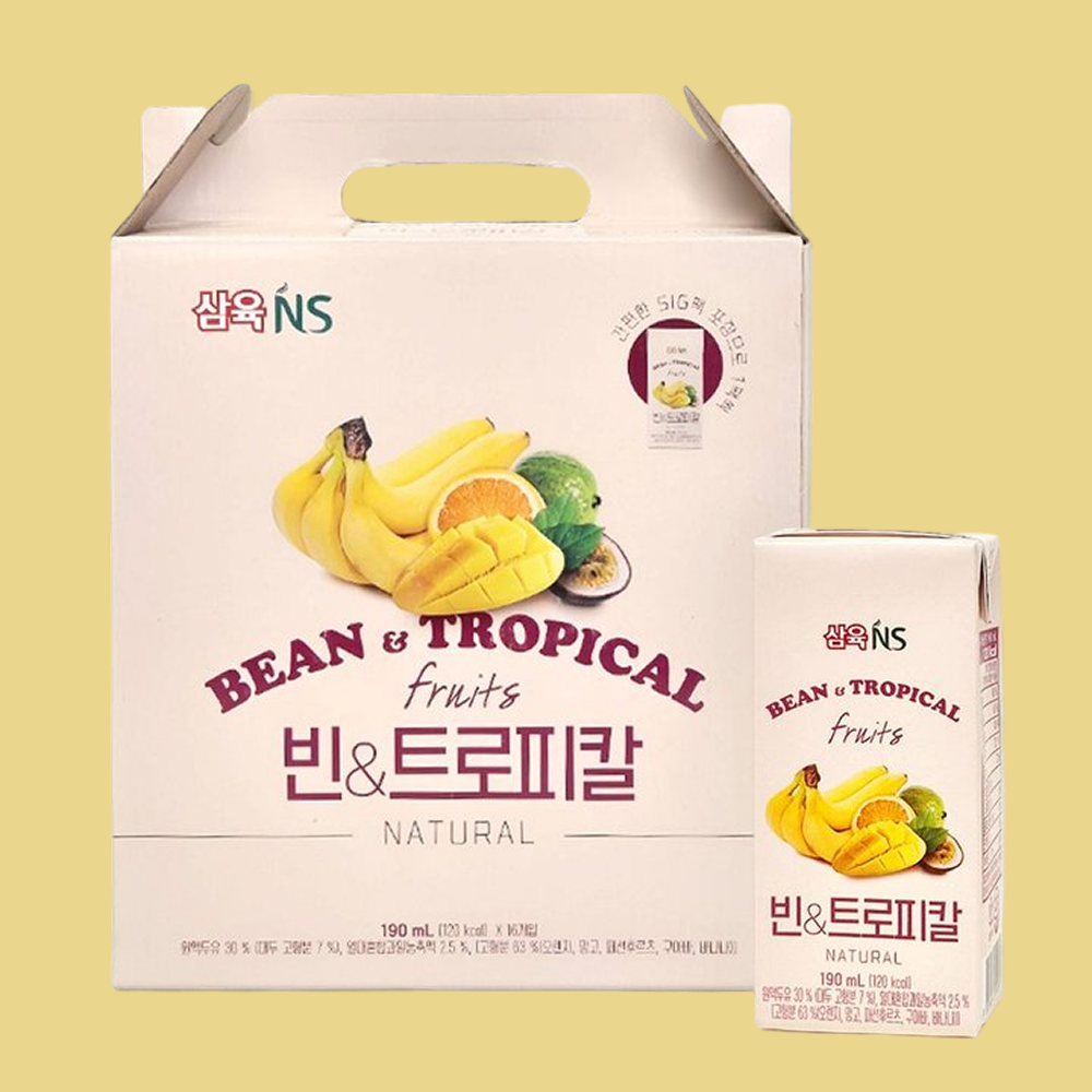Bean & Tropical Milk (190ml X 16)