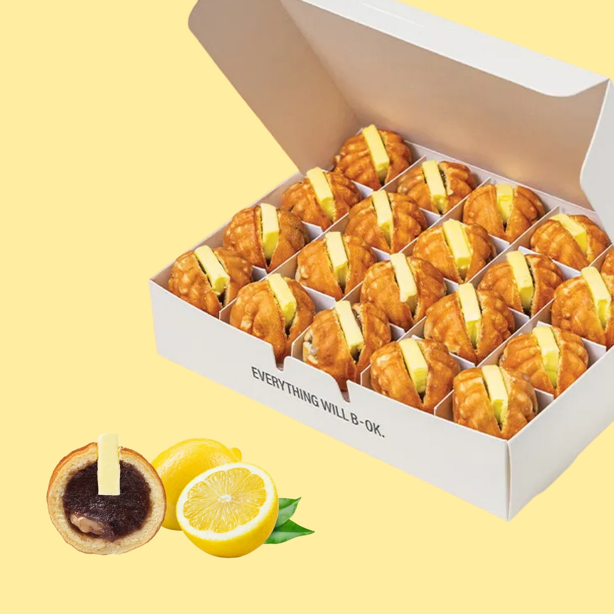 Lemon Butter Walnut Snack (460g, 20 Pieces)