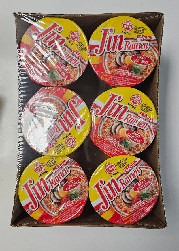 Jin Ramen Small Cup (Spicy, 6 Pieces)