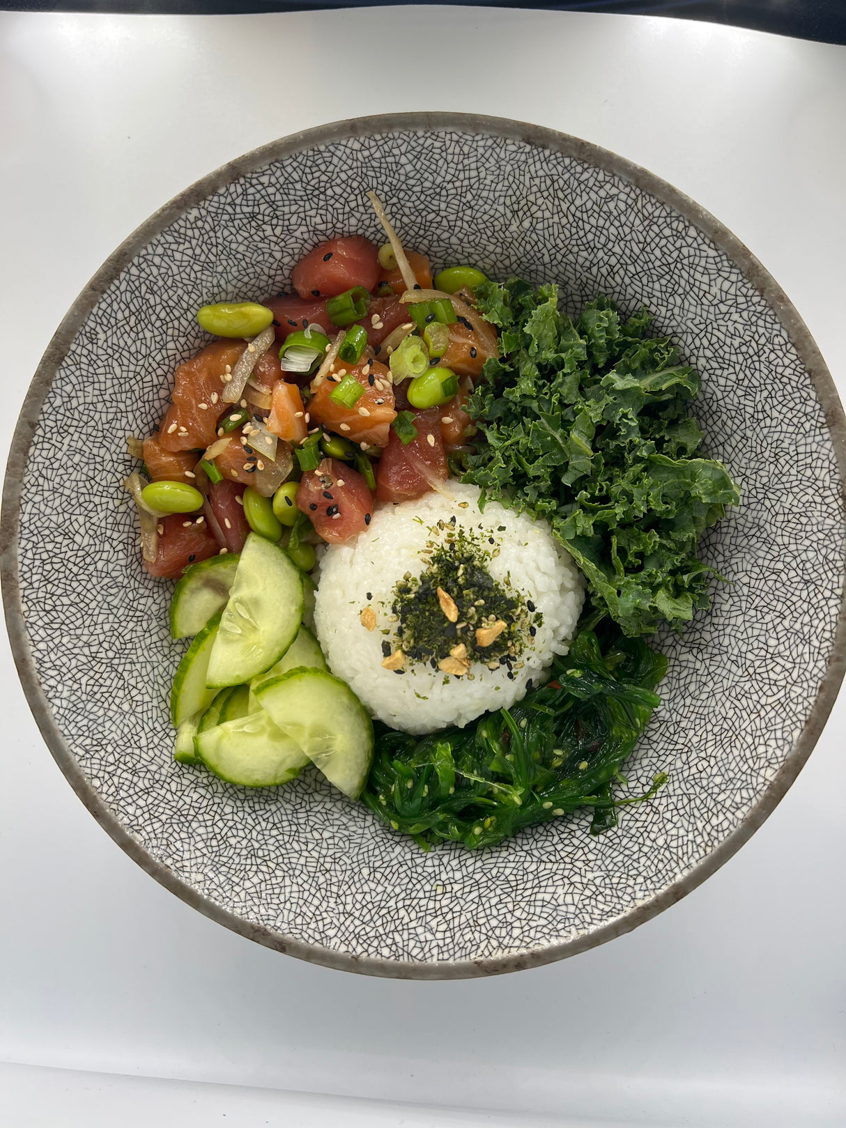 <Poke Bar> TUNA&SALMON POKE + 오뚜기밥 (210g) (초장소스)