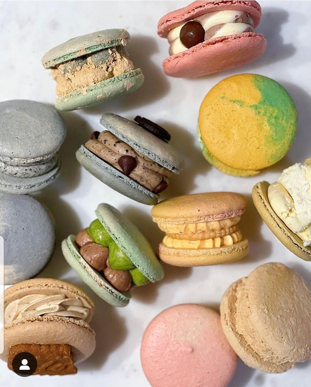 <베이킹라라> 마카롱 4개입(딸기/인절미/블루베리/오레오)