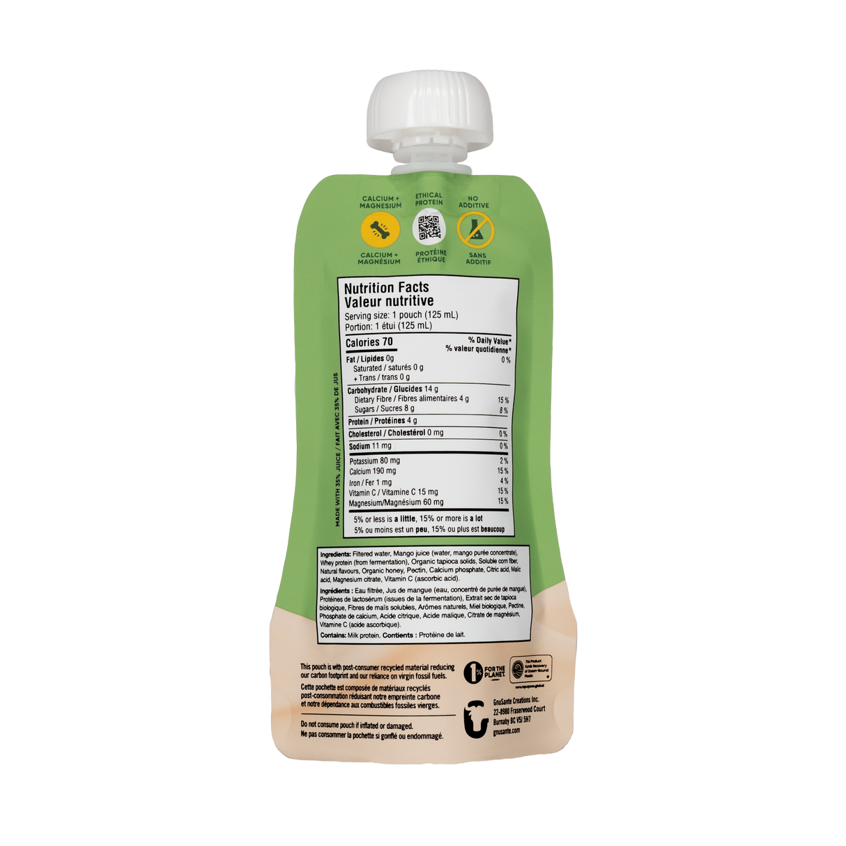 Gnubees Kids: Mango Tango (125ml*12)