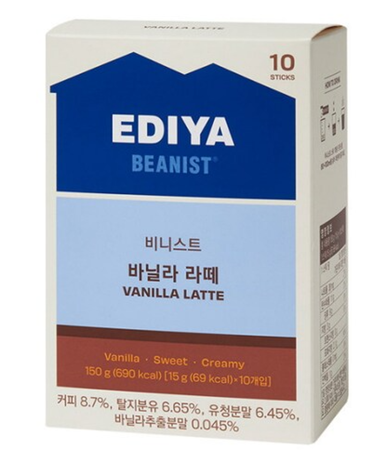바닐라 라떼 10T (150g)