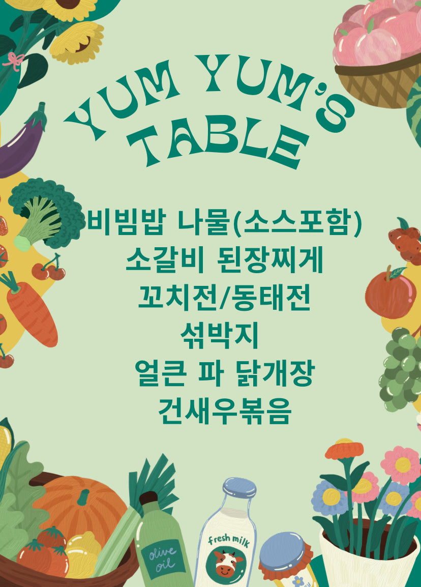 <YUM YUM> Weekend Meal Table Set