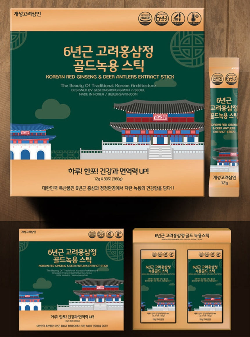 *[개성고려상인] 골드녹용 스틱 (12g*30포)