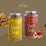 *[그레인 포지티브] 너티놀라 오리지널 & 시나몬 그래놀라 세트 280g × 2 (솜사탕 증정)