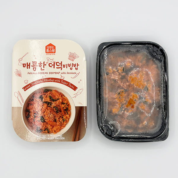 [홈스랑] 매콤한 더덕 비빔밥 (220g, 1인분)