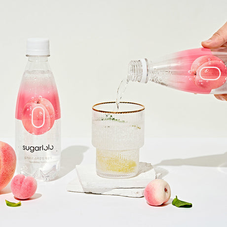 *[Sugarlolo] Sparkling Peach Sugar-Free Drink 350ml