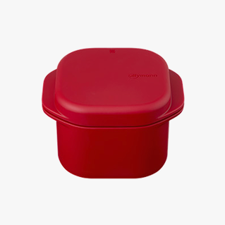 Silicone Steamer Pot (Strawberry Red / 900ml)