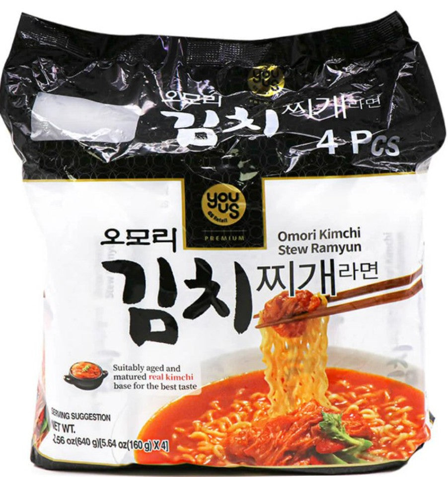 *[유어스] 오모리 김치찌개 라면 멀티 (160g*4)