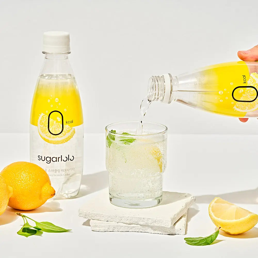 *[Sugarlolo] Sparkling Lemon Cider Sugar-Free Drink 350ml