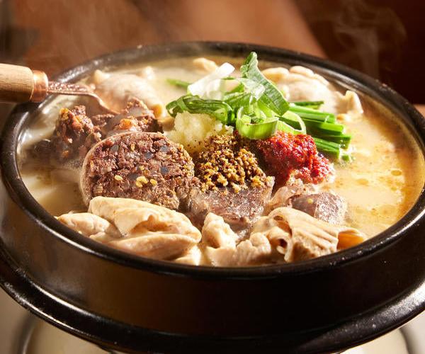 [MIJOO] Beef Intestine Soup with Grilled Pork Intestine (Grilled Pork Intestine + Internal Organs + Shrimp Sauce, Serves 1)