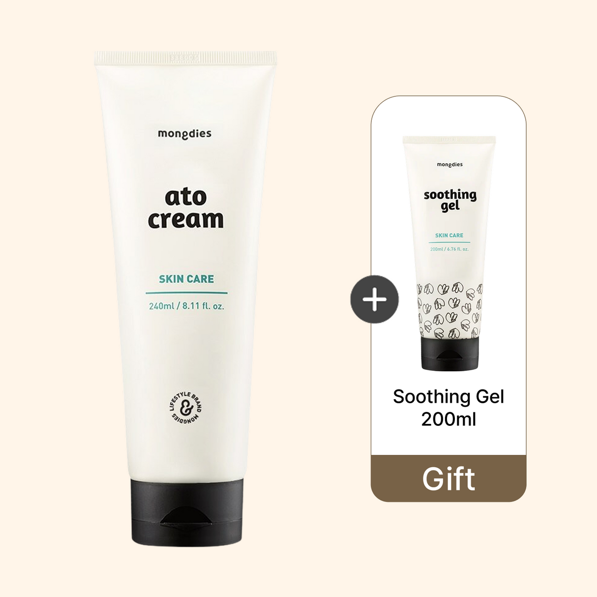 *[Mondies] Ato Cream (240ml) tặng Gel Soothing 200ml
