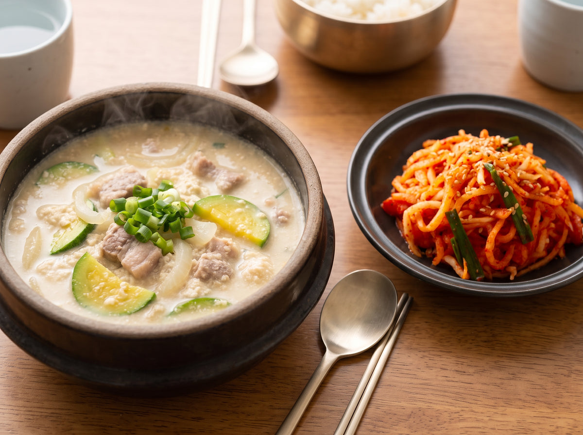 [환상궁합] 콩비지찌게+ 무생채무침