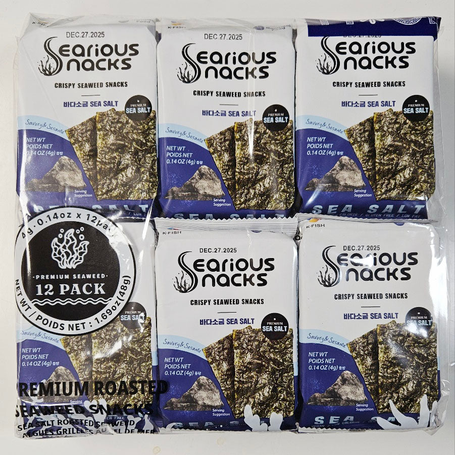 *[SERIOUS] Sea Salt Lunchbox Seaweed (4gx12 packs)*