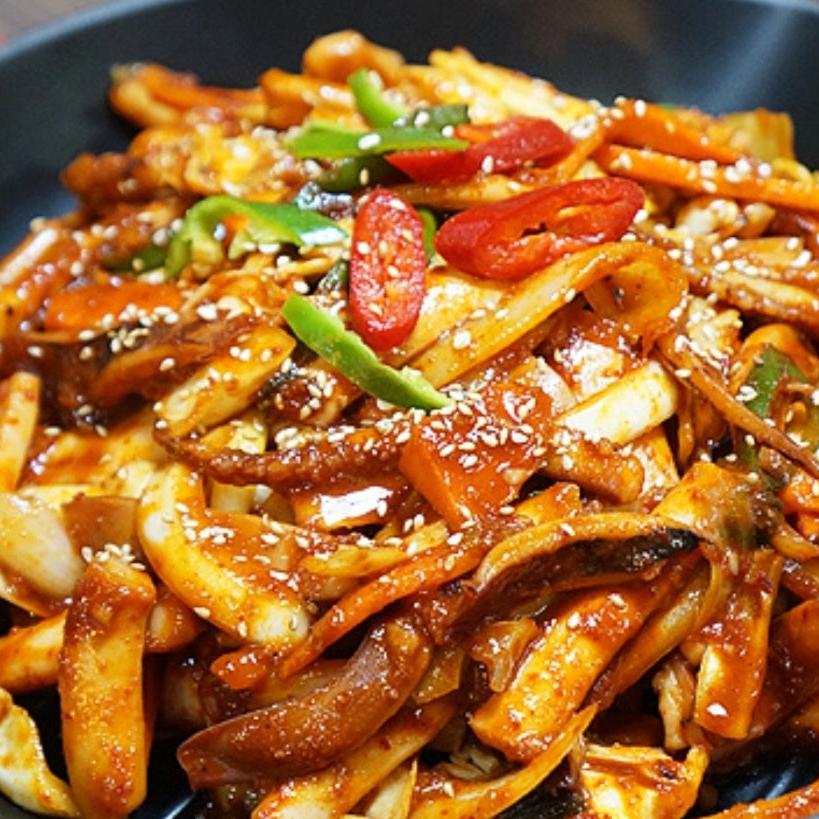 [CHAN] Fire-flavored Stir-fried Squid (500g, Spicy)