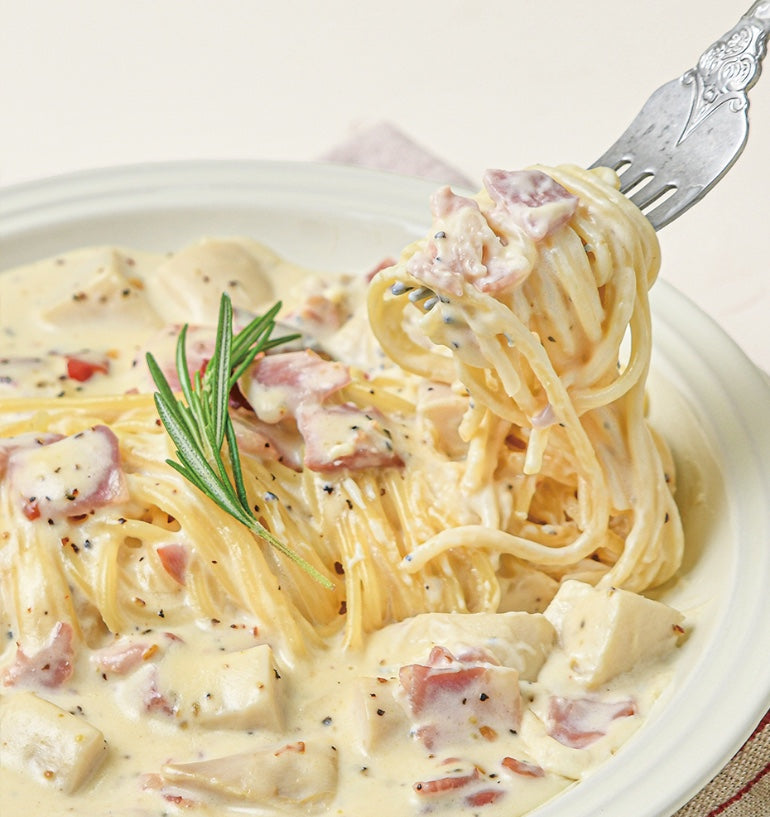 [THE BABS KITCHEN] Bacon Carbonara (1 serving)