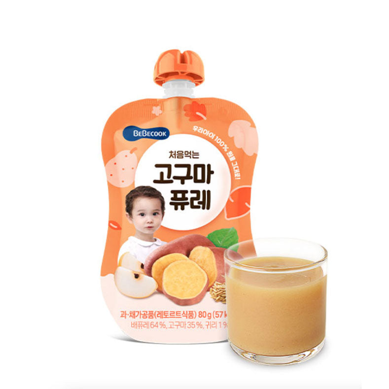 *[BEBECOOK] Sweet Potato Puree 10 Packs (80g x 10's)*