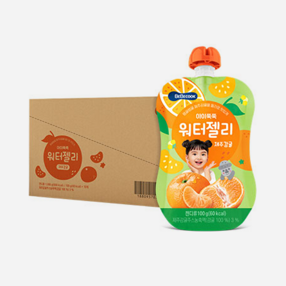 *[Bebecook] Baby Chewy Water Jelly (Tangerine, 100gx10)