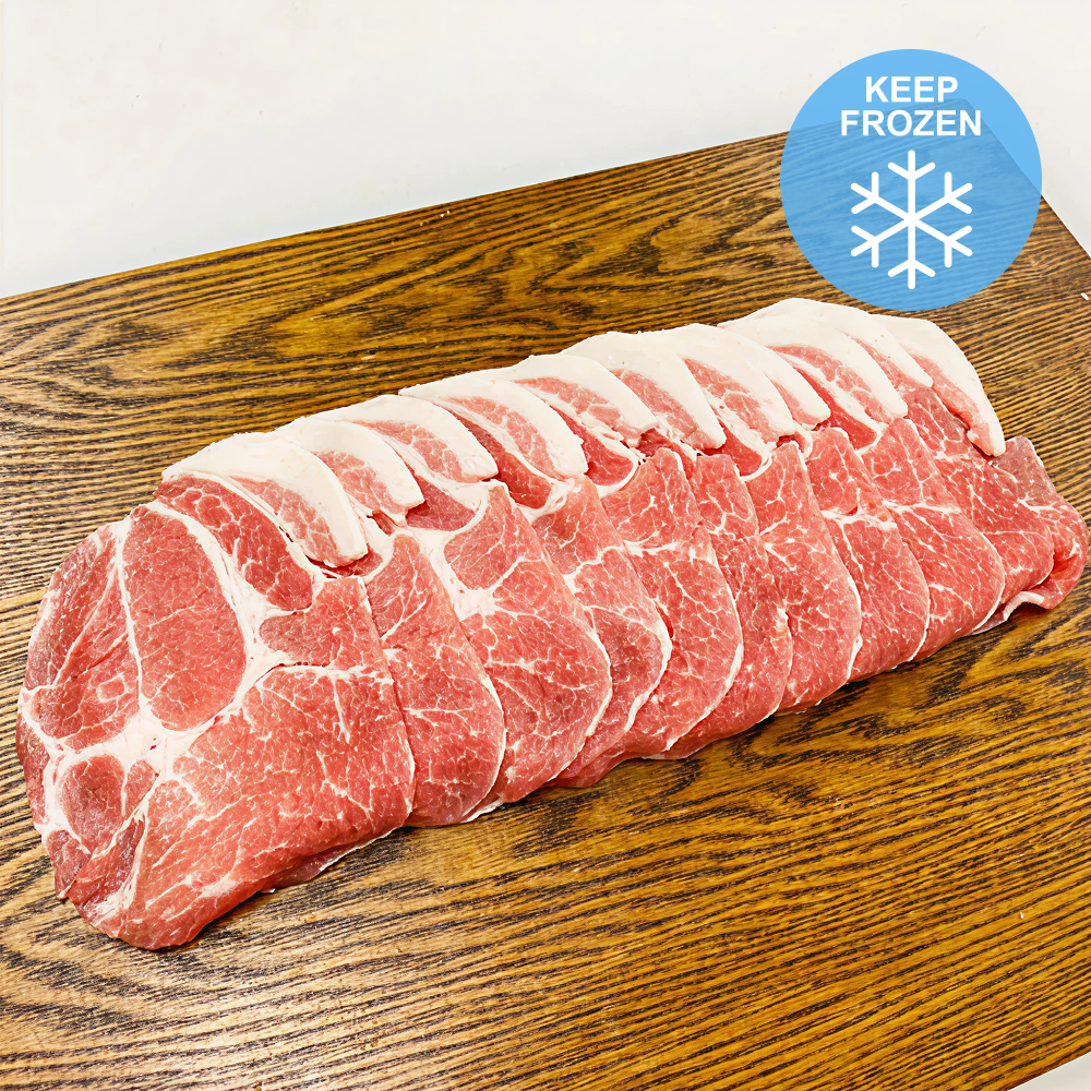 [CHOWON] Thịt heo cổ xẻ lát (Bulgogi / 4mm / 1.5LB)