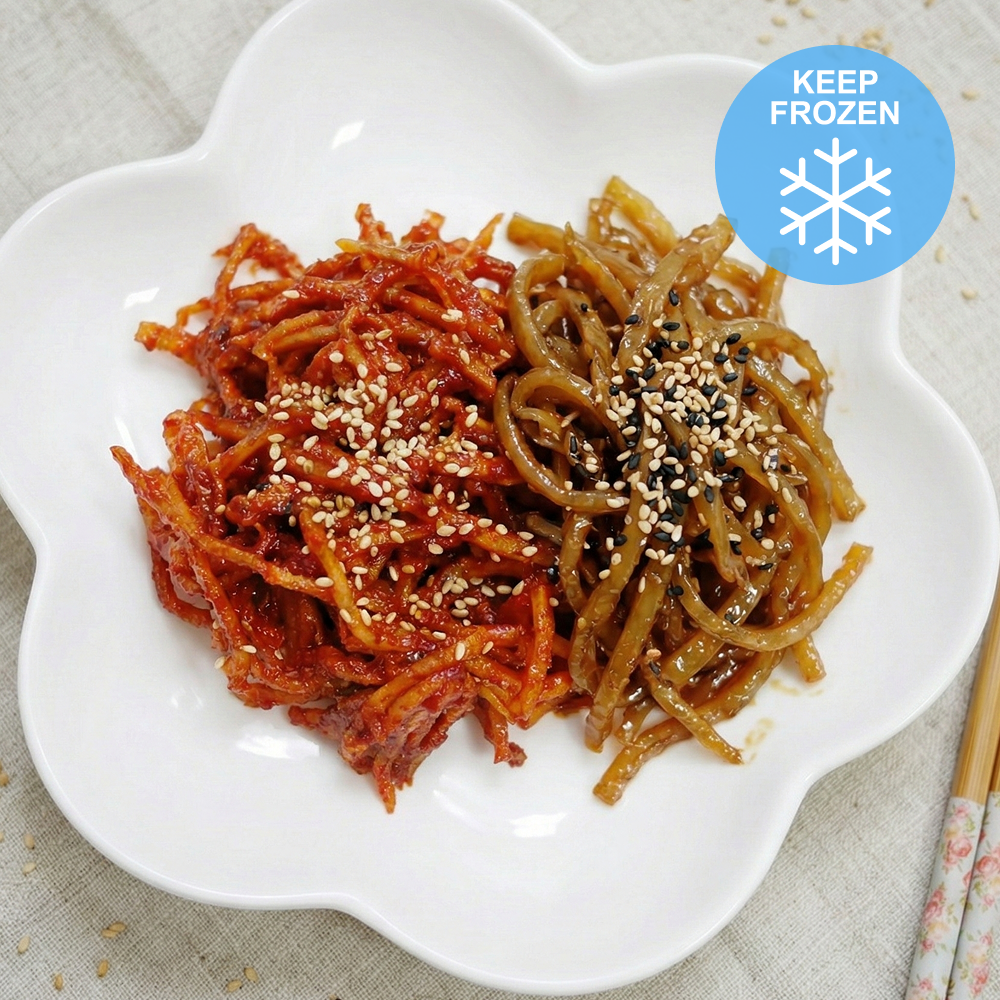 <밥스> 진미채볶음 2종 (간장/매콤) (각 약100g)