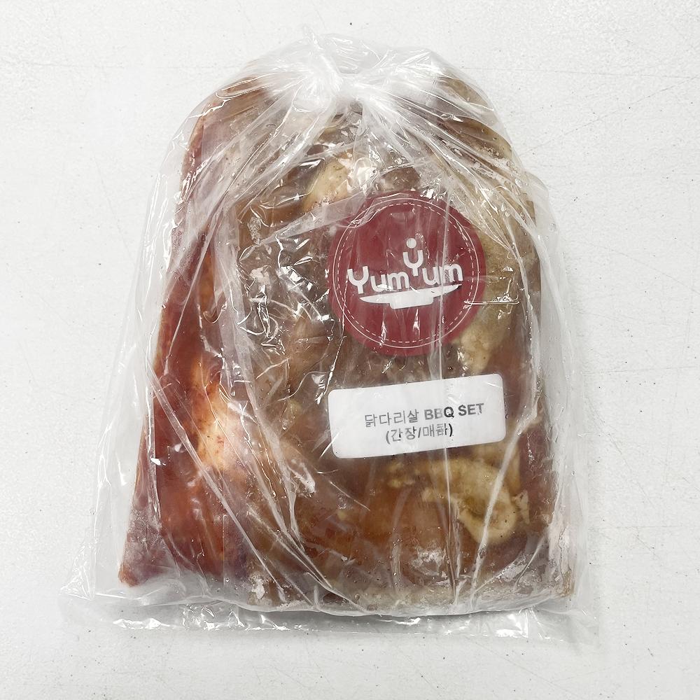 [YUM YUM] Charcoal-Grilled Chicken Thigh BBQ SET (Soy Sauce/Spicy 800g or more)