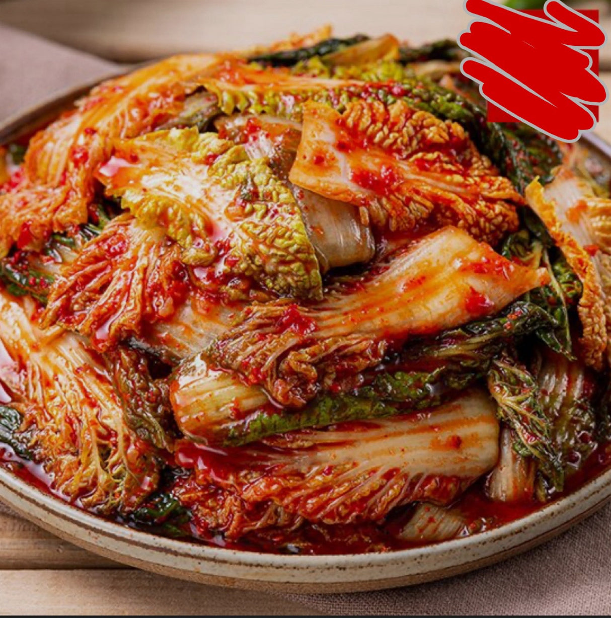 <Delicacy> Dưa cải thảo (cải bẹ xanh) Kimchi (2 lít)