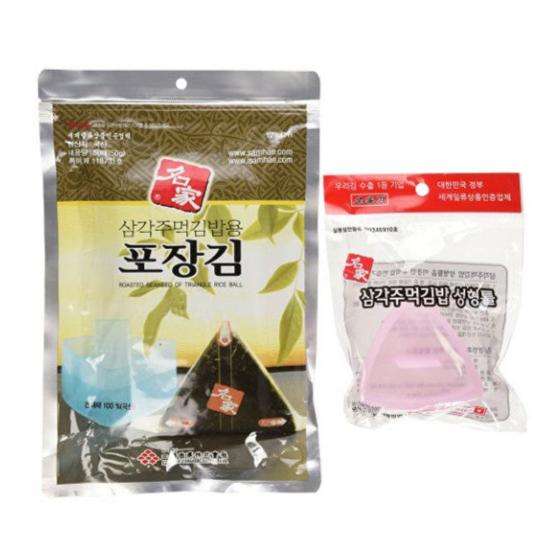 Triangle Gimbap Seaweed & Mold (10 Sheets)