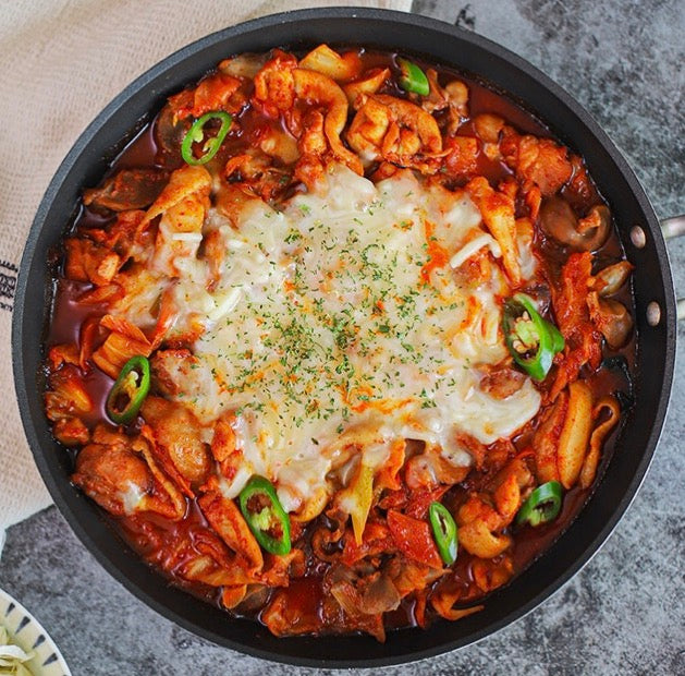 순살 치즈 닭갈비 밀키트 (닭갈비 500g+떡+치즈)
