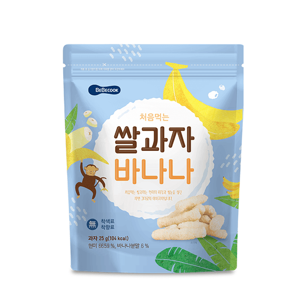 [베베쿡] 처음먹는 쌀과자 바나나 (25g)