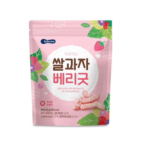 [베베쿡] 처음먹는 쌀과자 베리굿 (25g)