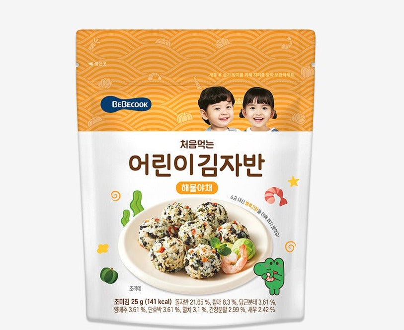 *[베베쿡] 처음먹는 어린이 김자반 2팩 (해물야채) (25g x 2's)